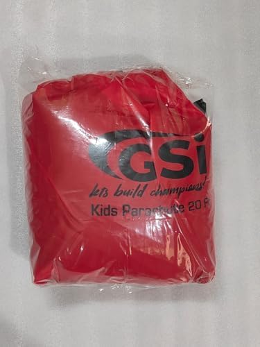 GSI 16 foot rainbow kids play parachute with 16 handles