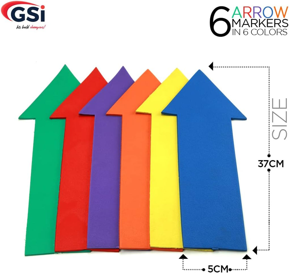 GSI arrow directional spot markers for obstacle courses