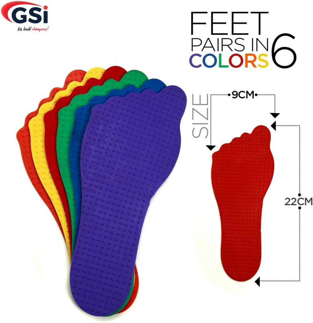 GSI footprint spot markers for kids motor skills
