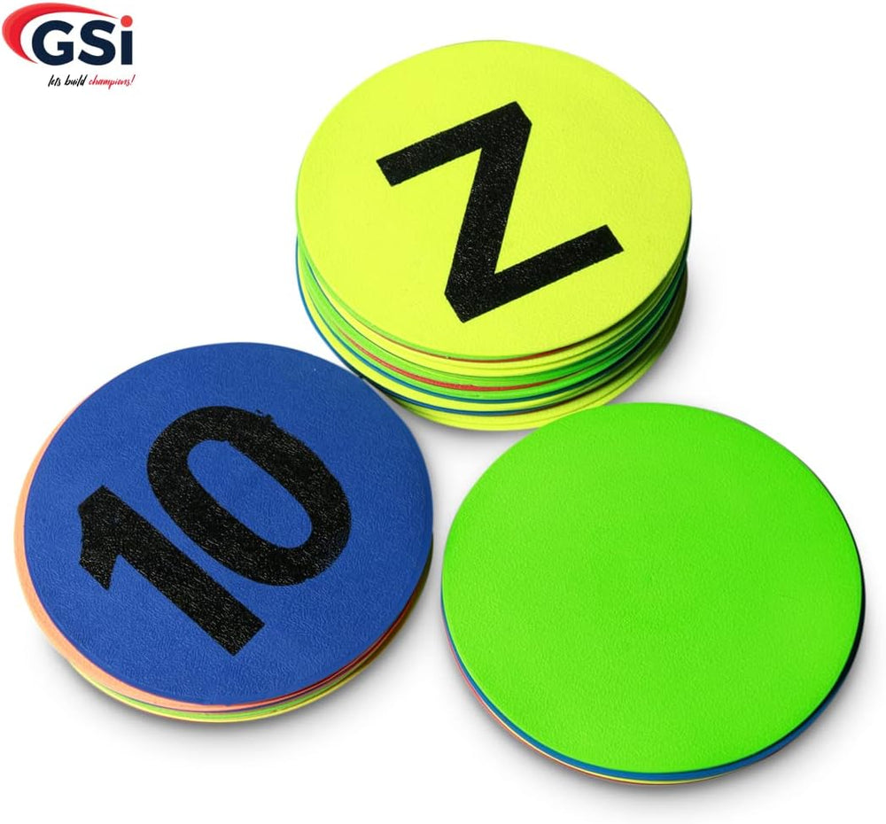 GSI classroom floor marker combo set with letters numbers and spots