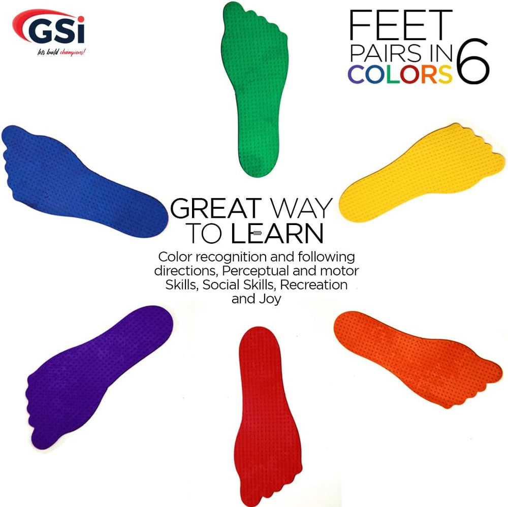 GSI footprint spot markers for kids motor skills