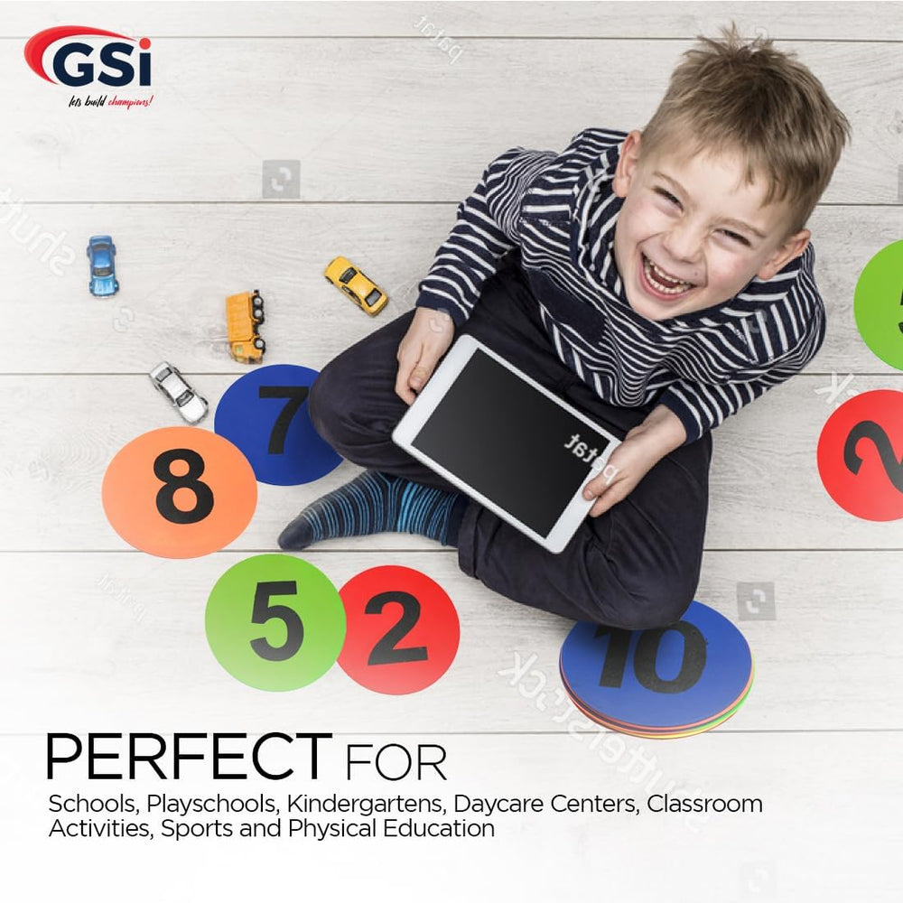 GSI number 1 to 12 floor spot markers