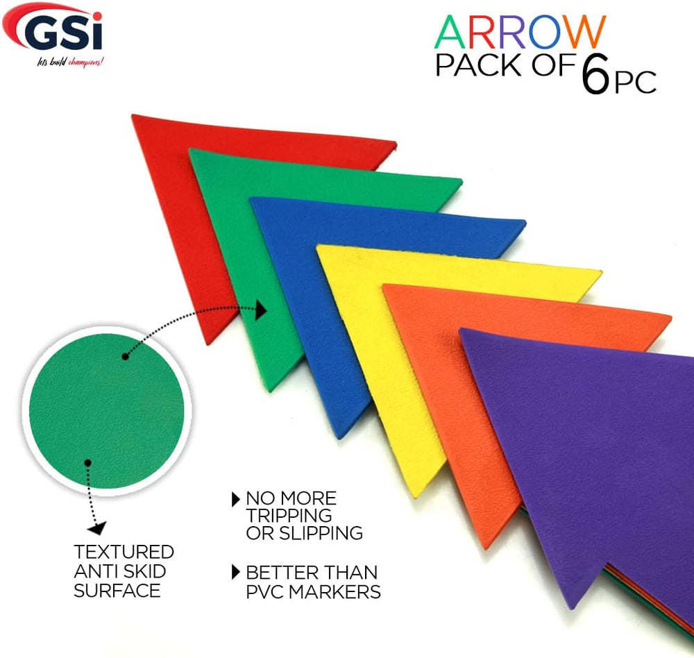 GSI arrow directional spot markers for obstacle courses