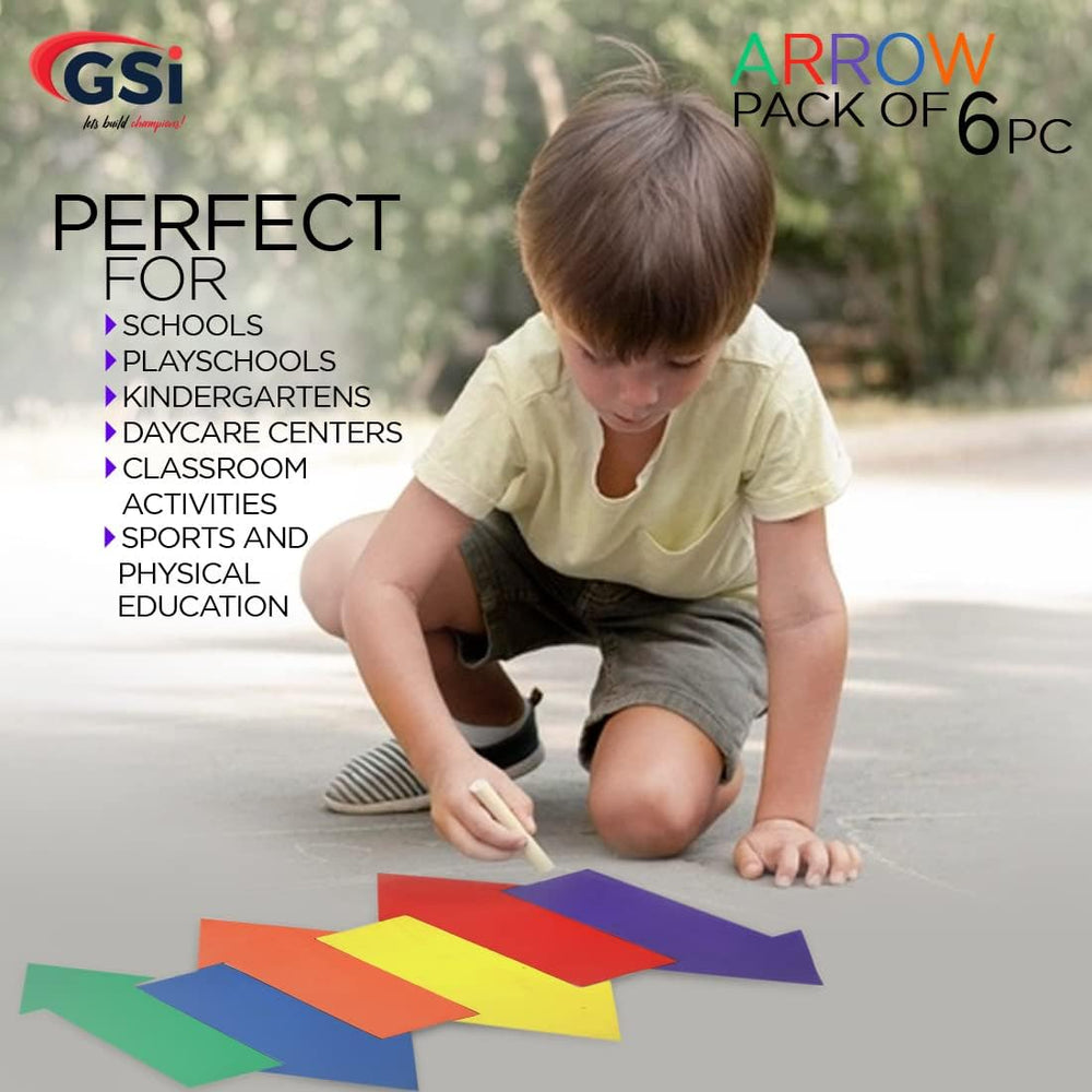GSI arrow directional spot markers for obstacle courses