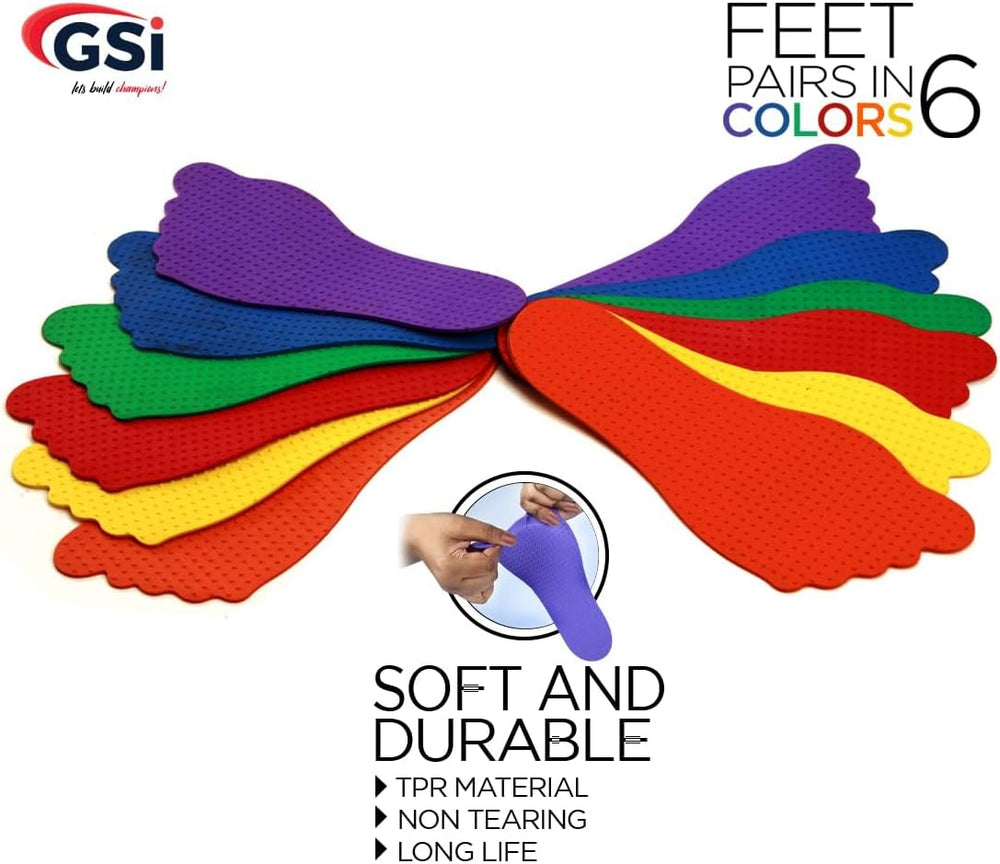 GSI footprint spot markers for kids motor skills