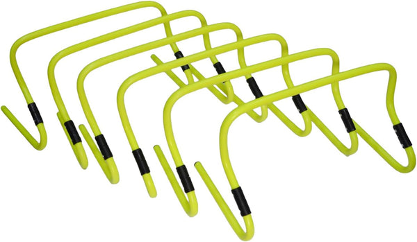 GSI Dual Height Agility Hurdles 6 & 12 Inch | Adjustable Speed Hurdles | 6 Pack