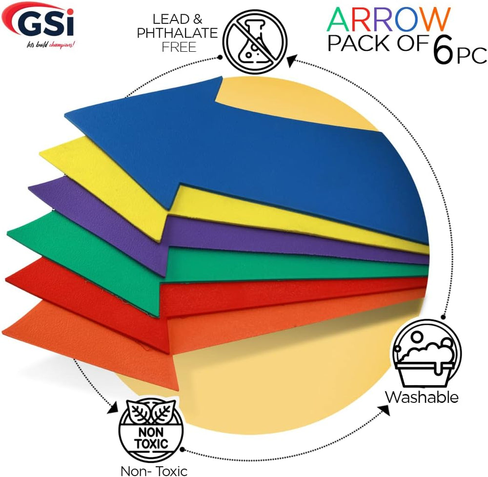 GSI arrow directional spot markers for obstacle courses