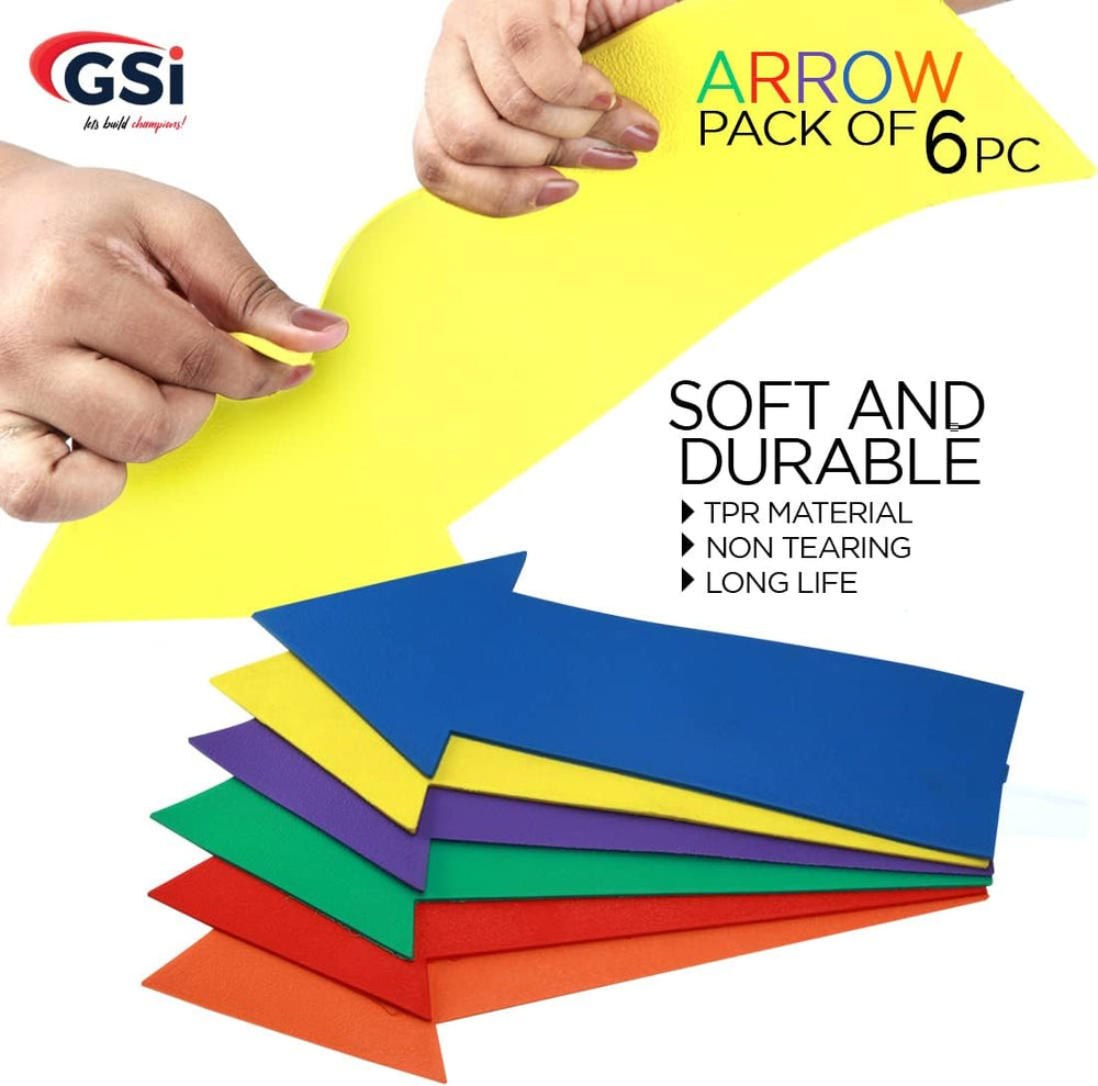 GSI arrow directional spot markers for obstacle courses