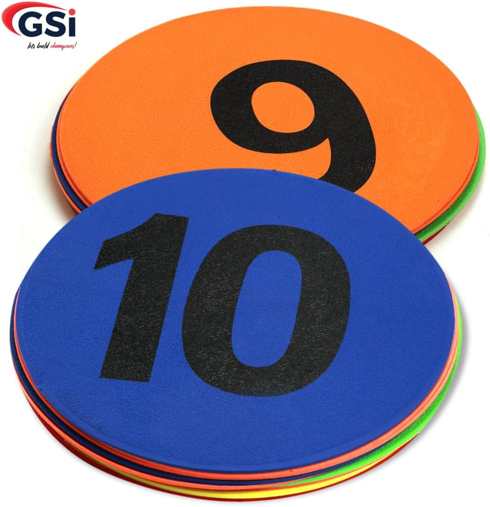 GSI number 1 to 12 floor spot markers