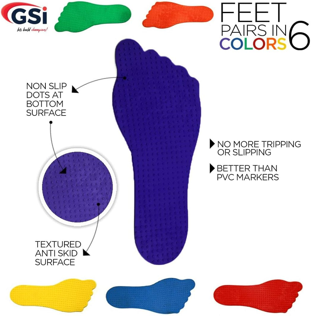 GSI footprint spot markers for kids motor skills