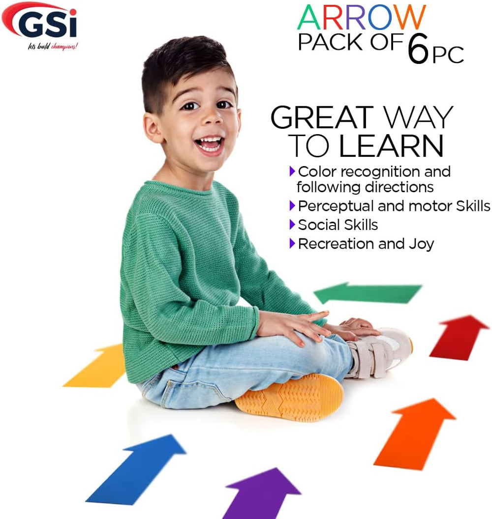 GSI arrow directional spot markers for obstacle courses