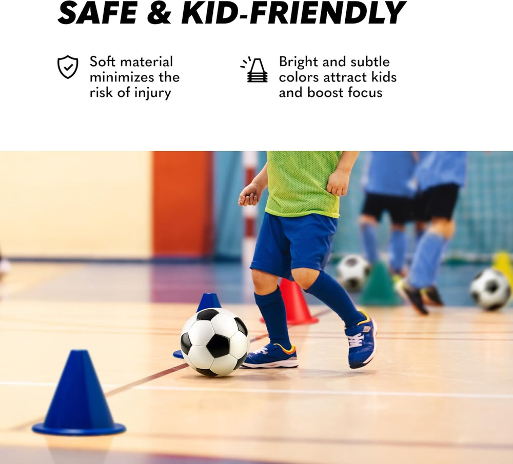 GSI 6 inch heavy vinyl training cones set of 8