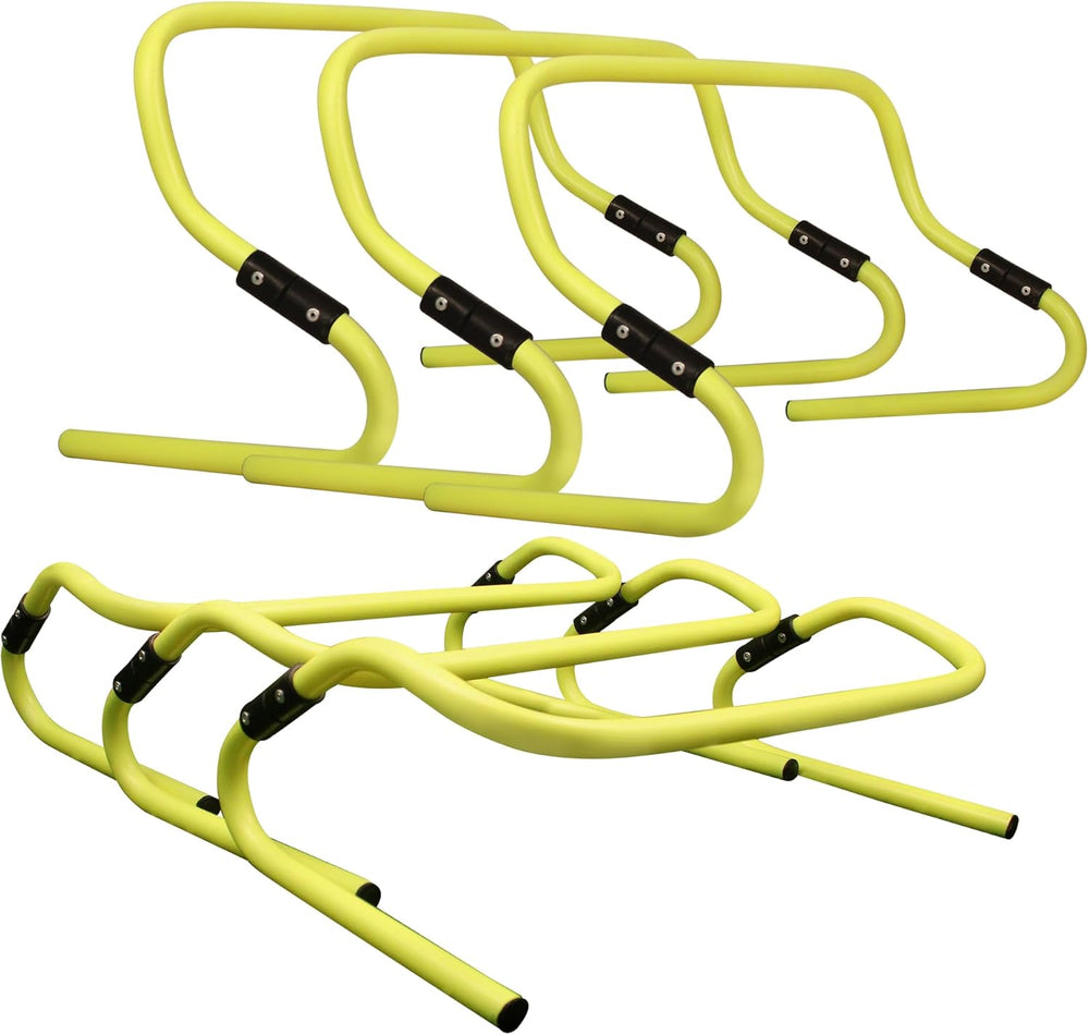 GSI Dual Height Agility Hurdles 6 & 12 Inch | Adjustable Speed Hurdles | 6 Pack