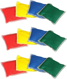 GSI cotton mini bean bags 12 pack in 4 colors for kids toss games and PE
